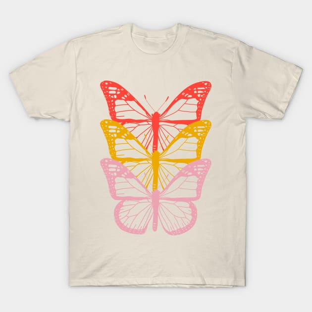 Butterfly Triplets T-Shirt by Oh So Graceful